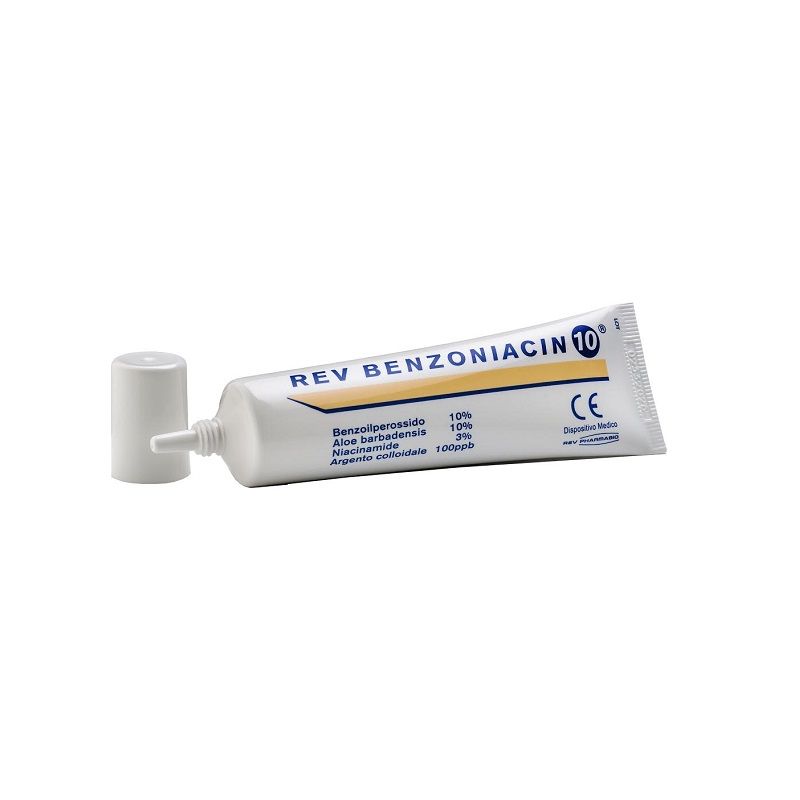 Rev Benzoniacin 10 per il trattamento topico dell'acne 30ml-1