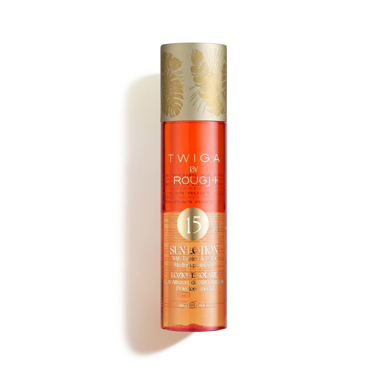 Twiga By Rougj Solare Bifasico Con Attivatore Di Melanina E Oro Colloidale 200ml SPF15-1