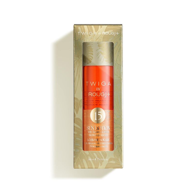 Twiga By Rougj Solare Bifasico Con Attivatore Di Melanina E Oro Colloidale 200ml SPF15-2