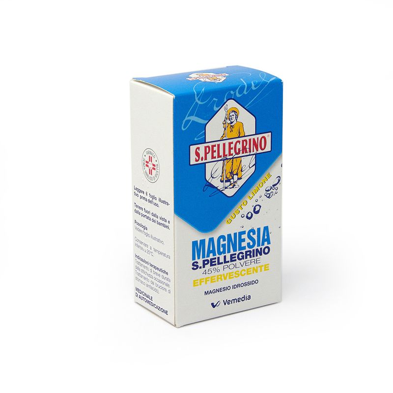S.Pellegrino Magnesia stitichezza occasionale 45% polvere effervescente 100g gusto limone-1