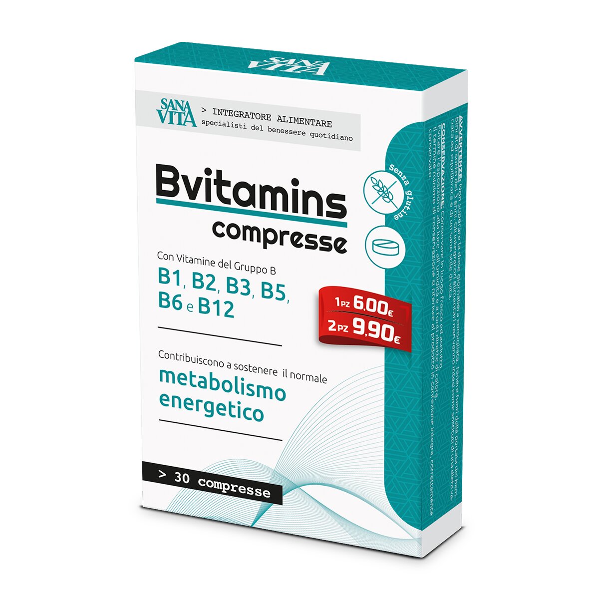 Sanavita B-Vitamins integratore di Vitamine del gruppo B-2