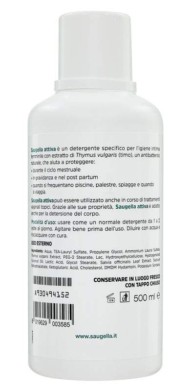 Saugella Attiva pH 3,5 detergente intimo 500ml-2