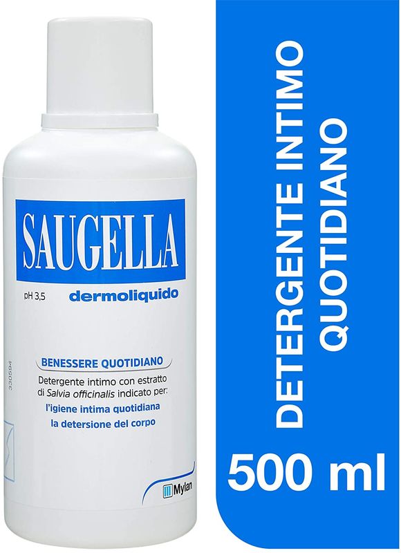 Saugella Dermoliquido pH 3,5 detergente intimo età fertile 500ml-2
