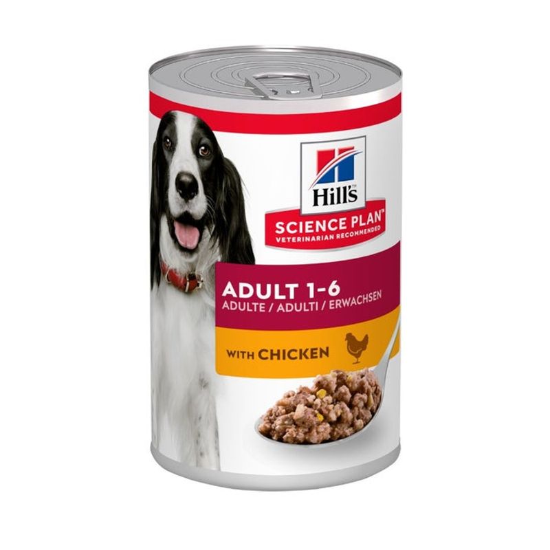 Hill's Science Plan Umido Cane Pollo Lattina 370g-1