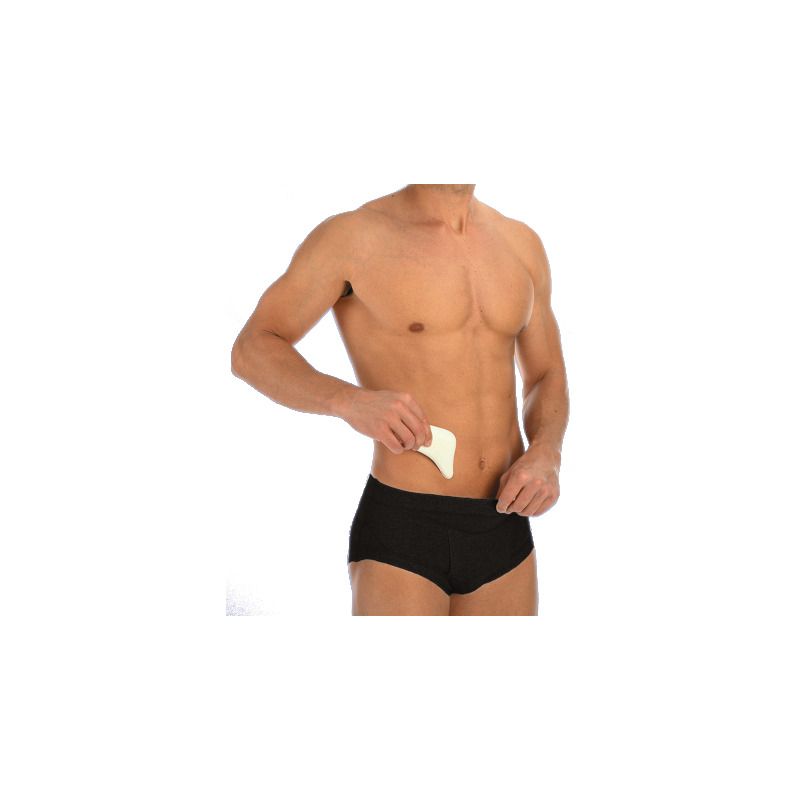 Scudotex Slip Contenitivi Nero Vita Bassa Con 2 Pelotte Anatomiche In Gomma Cod. 651 Misura 8 (XXXXL-1