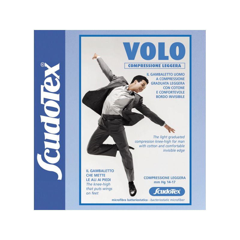 Scudotex Gambaletto Uomo Cotone Compressione Leggera Blu Cod.456 Misura 5 (XL)-1