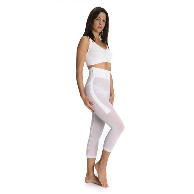 Scudotex Guaina Post-Liposuzione Pinocchietto 140 Denari Cod. 570 Bianco Misura 1 (XS)-2