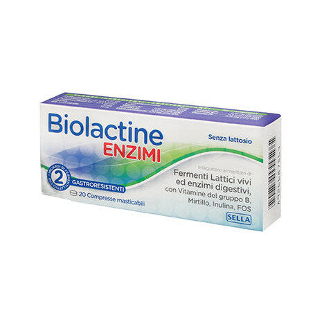 Sella Biolactine ENZIMI per l'equilibrio della flora intestinale 20 compresse masticabili-2
