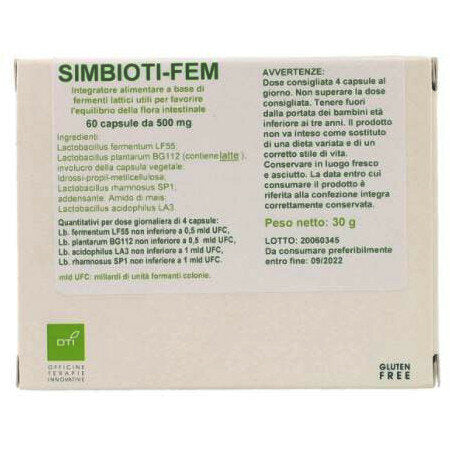 Oti Simbioti Fem benessere intestinale 60 capsule-2