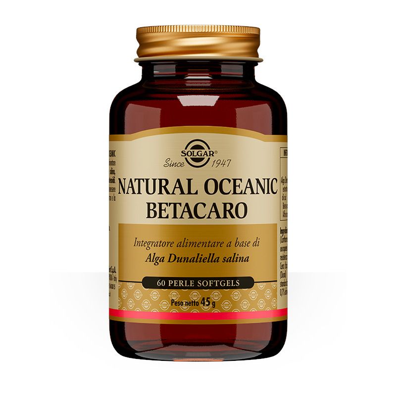 Solgar Natural Oceanic Betacaro per il benessere della pelle 60 perle softgels-1