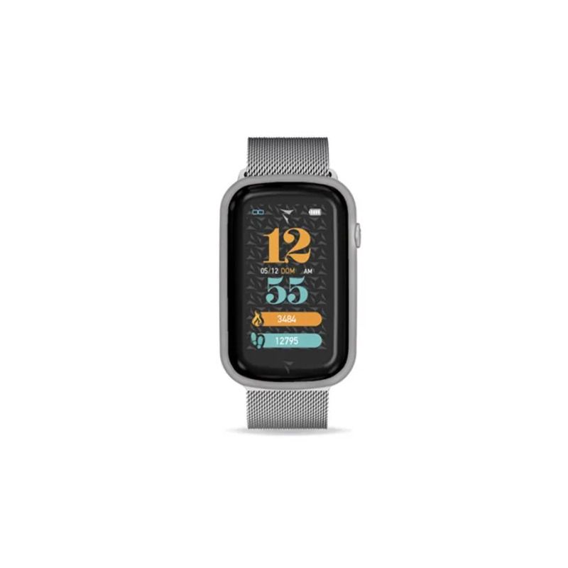 Techmade Smartwatch Steps Cinturino In Acciaio Maglia Milano Silver-1
