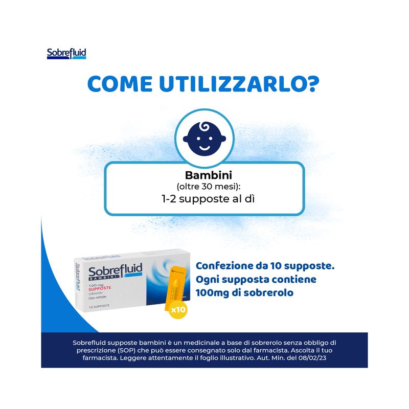 Sobrefluid bambini 10 supposte 100 mg-3