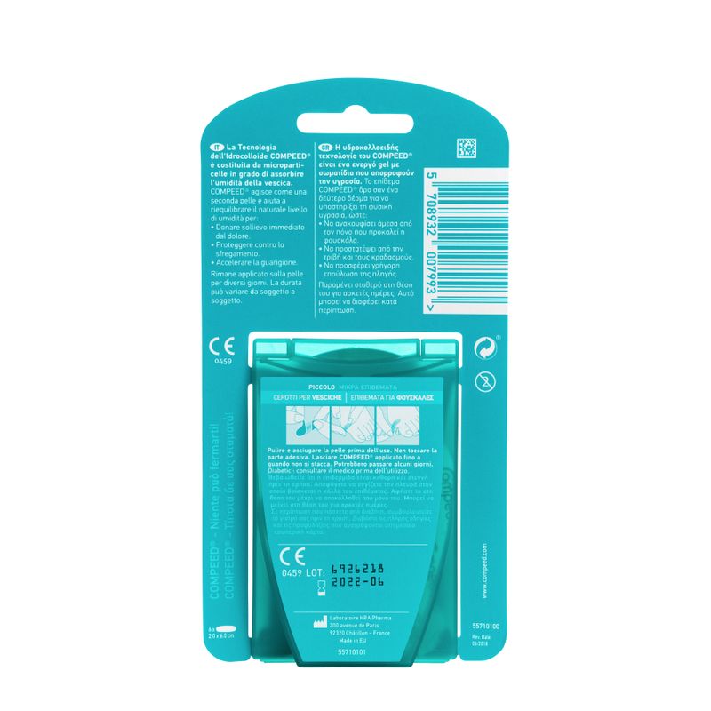 Compeed cerotti per vesciche di taglia piccola 6 pezzi-2