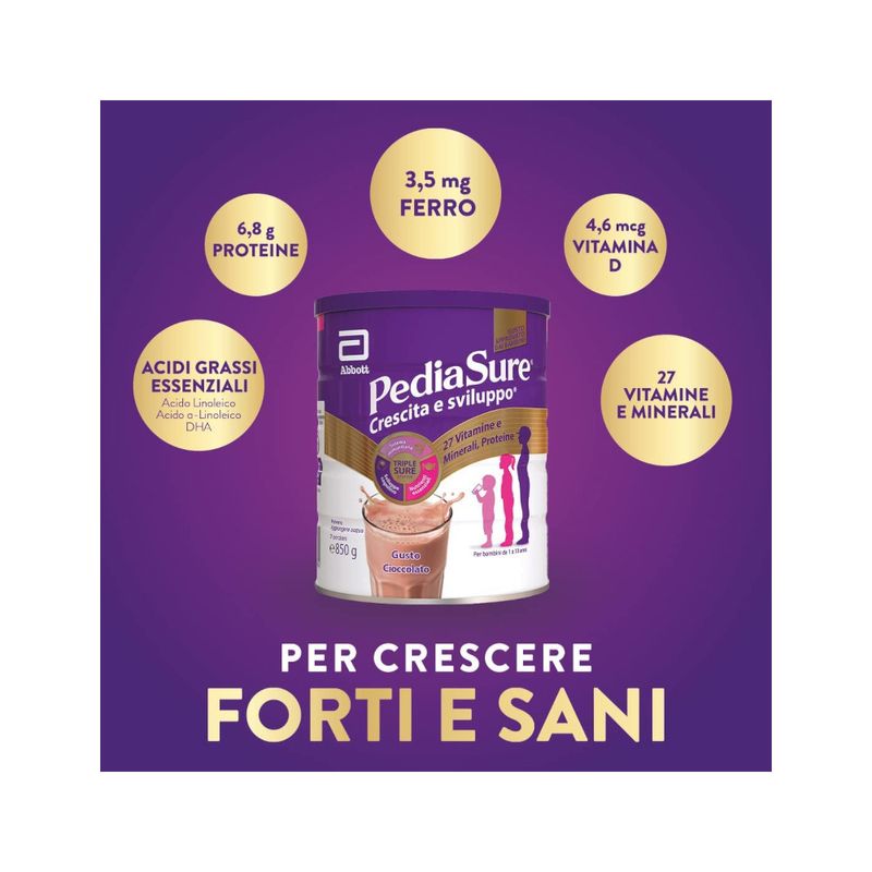 PediaSure Rinforza crescita e sviluppo 850g gusto Cioccolato-3
