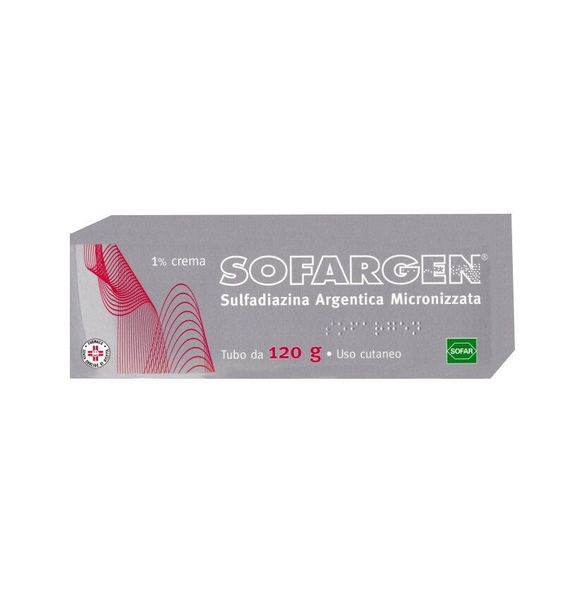 Sofargen Crema antibatterico locale per ustioni e lesioni cutanee 1% 120g-2