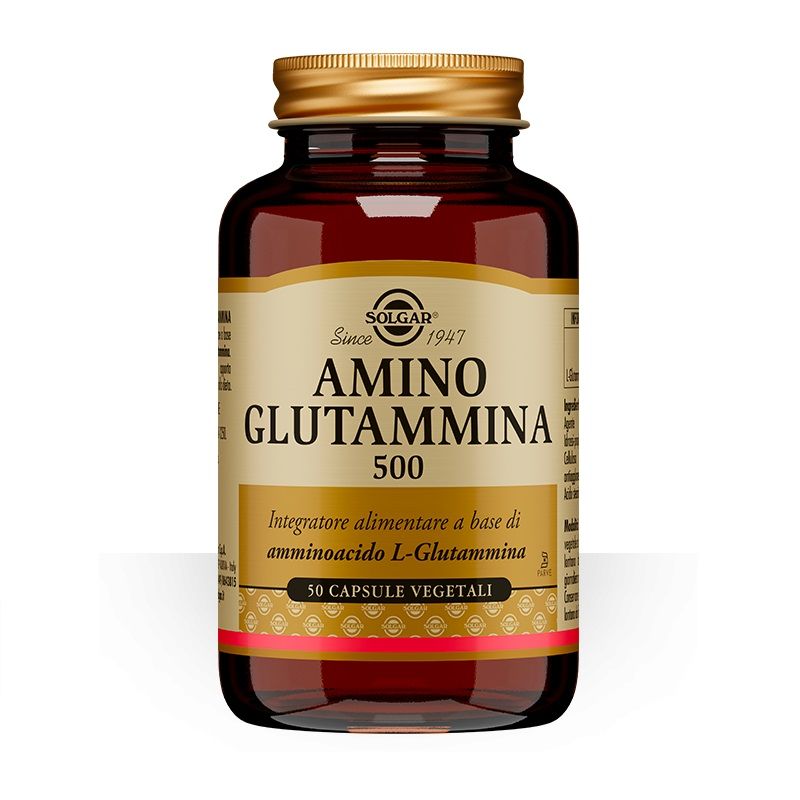 Solgar Amino Glutammina 500 integratore alimentare 50 capsule vegetali-1