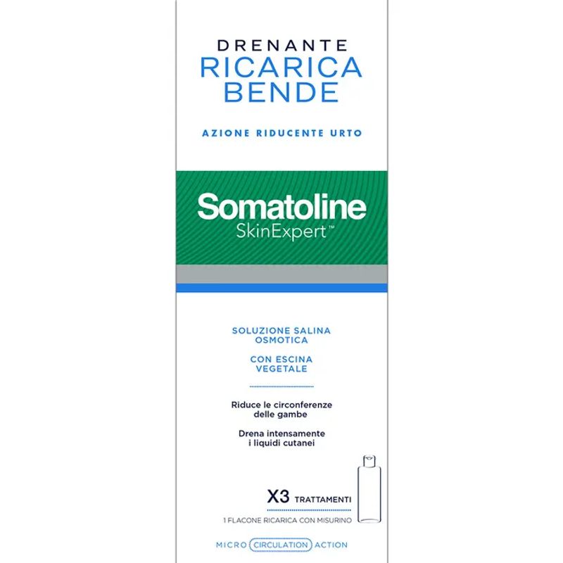 Somatoline Skin Expert Bende Snellenti Drenanti Kit Ricarica 420ml-1