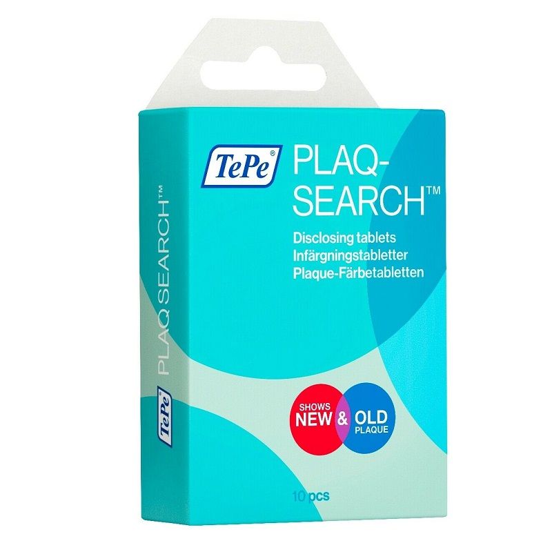 TePe PlaqSearch pastiglia rivelatrice di placca 10 pezzi-1