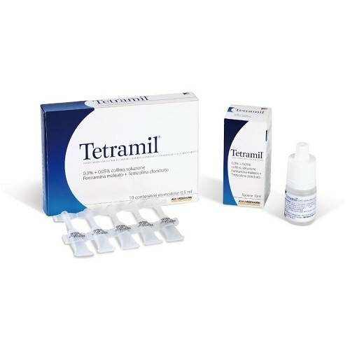 Tetramil Collirio Monodose 0,3% + 0,05% Feniramina Maleato 10 flaconcini 0,5 ml-2