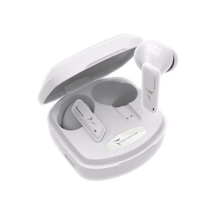 Techmade Auricolari Senza Filo Con Box Di Ricarica White-7