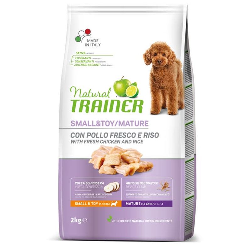 Natural Trainer Crocchette Pollo Fresco Per Cani Adulti Taglia Piccola Sacco 2kg-1