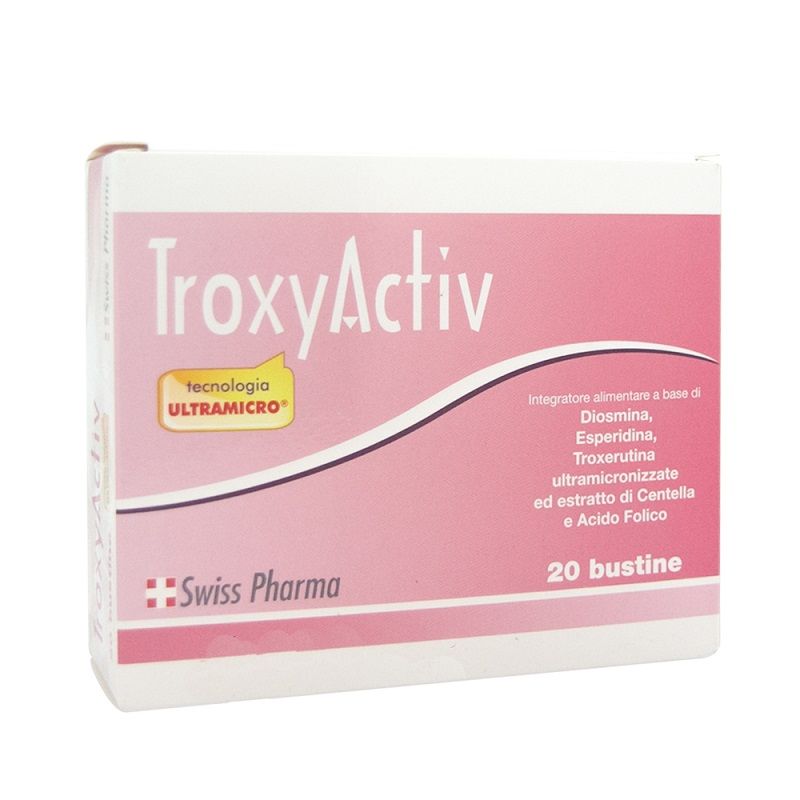 Troxyactiv utile al microcircolo e pesantezza delle gambe 20 bustine-1