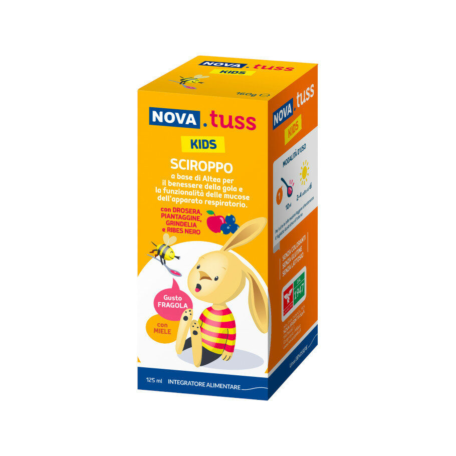 Nova Tuss Kids Sciroppo per il benessere delle vie respiratorie 160g-2