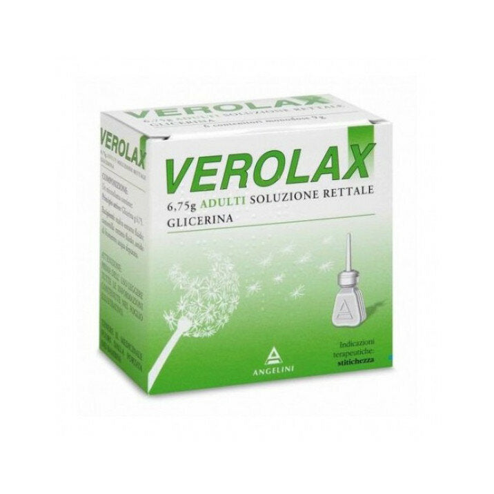 Verolax Adulti Soluzione Rettale 6 Clismi 6,75g-2