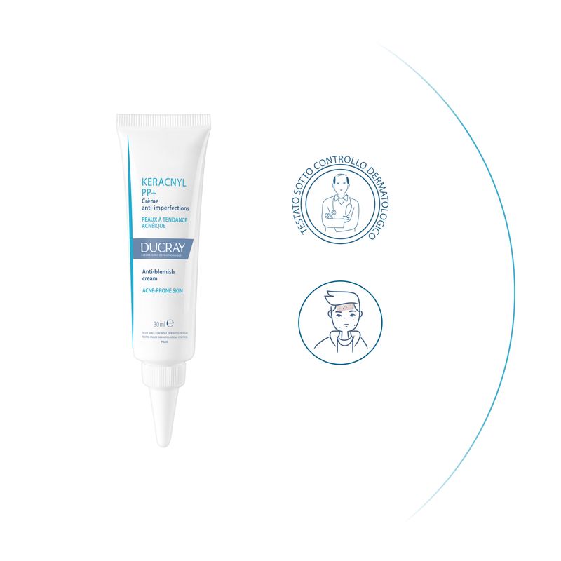 Ducray Keracnyl PP+ crema anti-imperfezioni pelle grassa a tendenza acneica 30ml-1