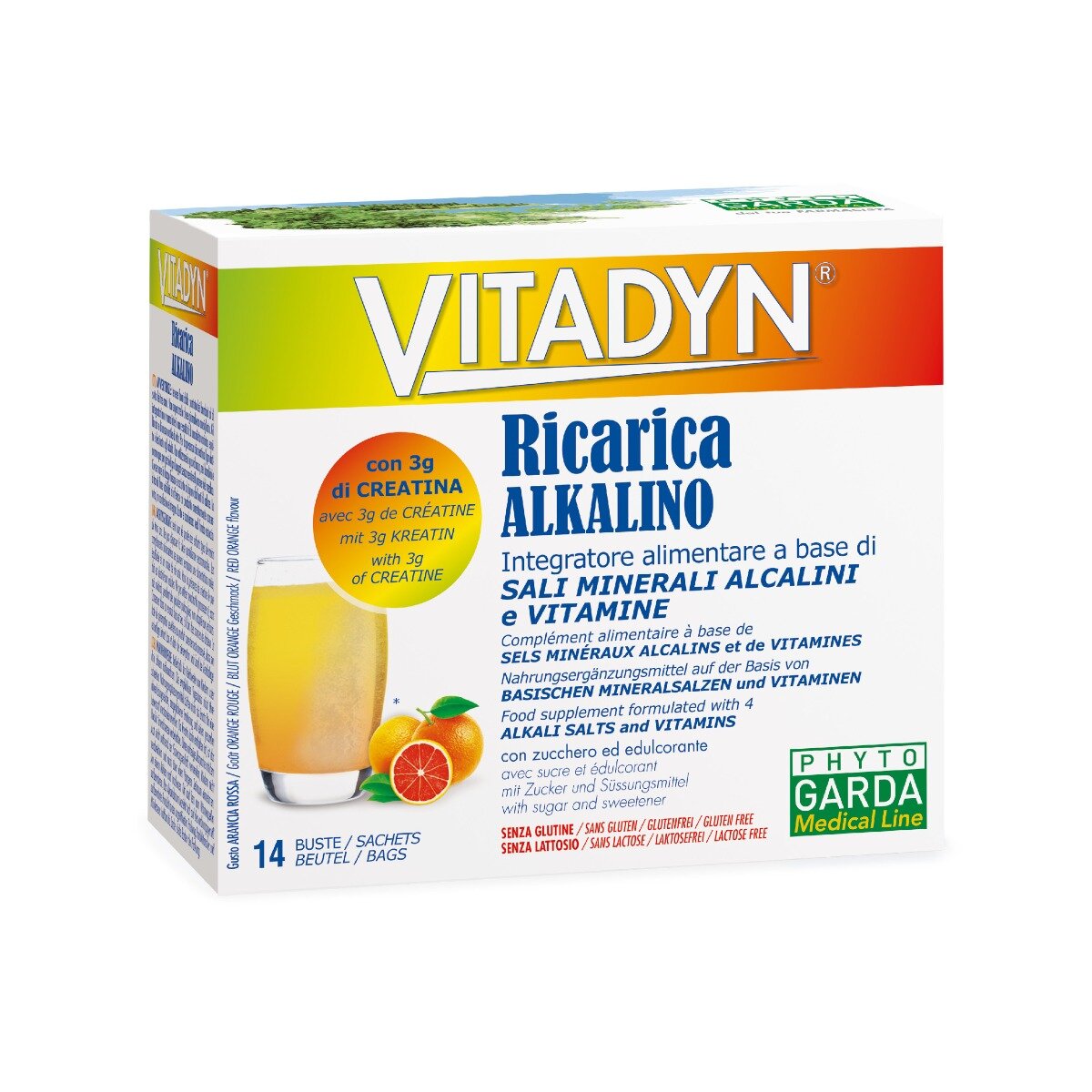 Vitadyn Ricarica Alkalin integratore di sali minerali 14 bustine-2