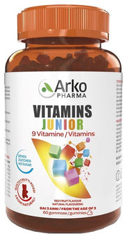 Vitamins Junior Senza Zuccheri Gusto Frutti Rossi 60 Gummies-1