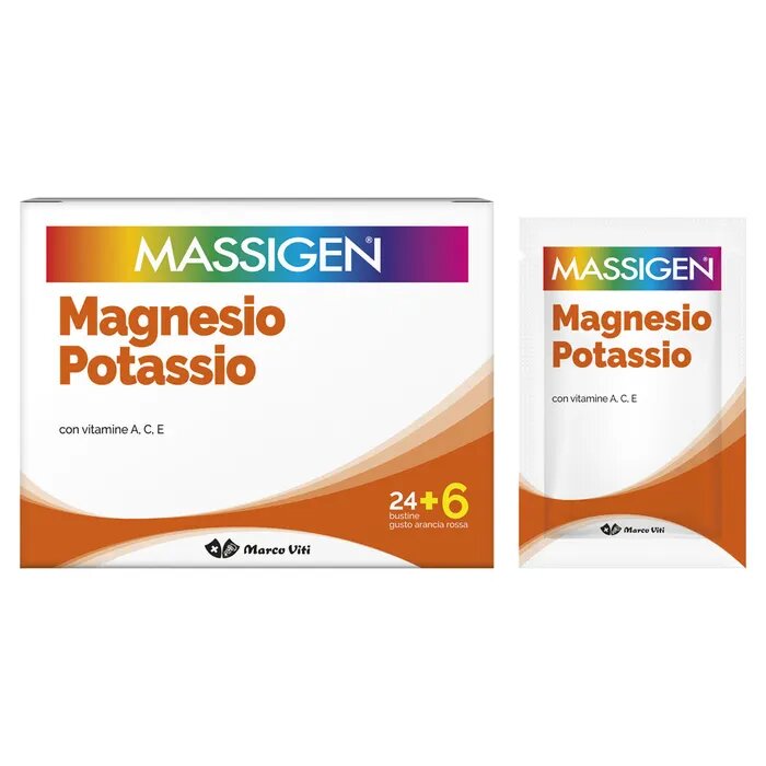 Marco Viti Massigen Magnesio E Potassio Gusto arancia 24+6 Bustine-2