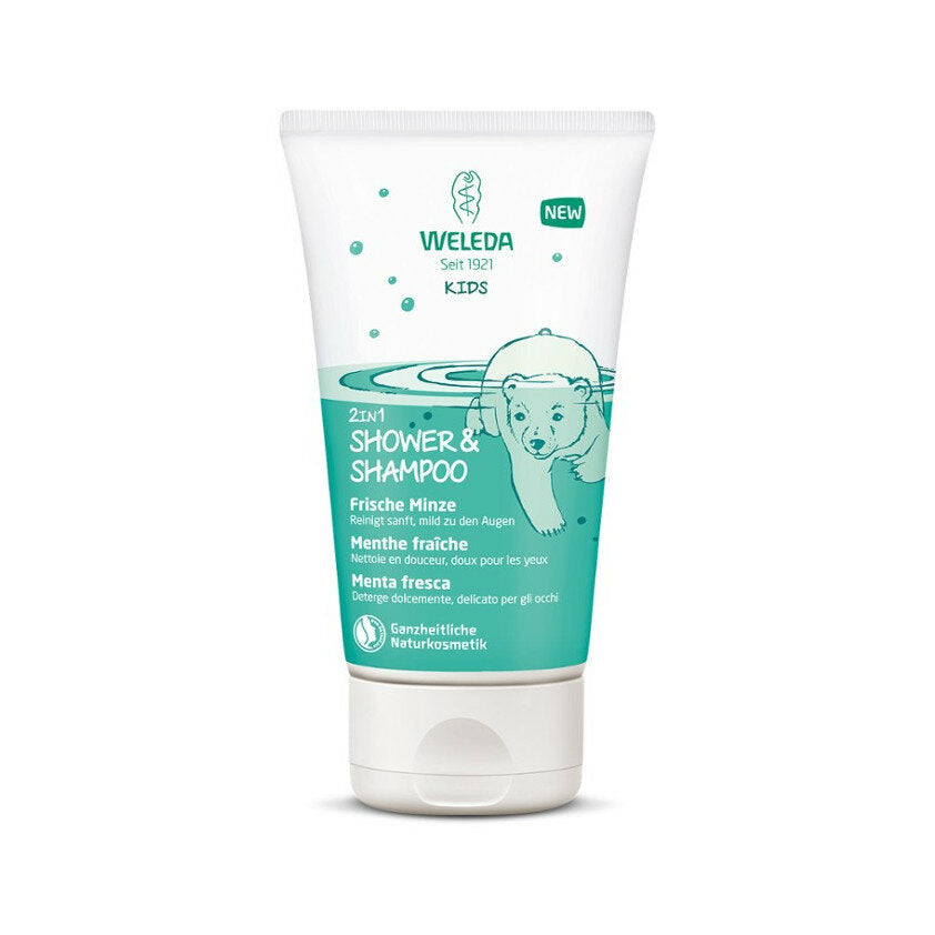 Weleda Kids Doccia Shampoo 2in1 Menta Fresca 150ml-2