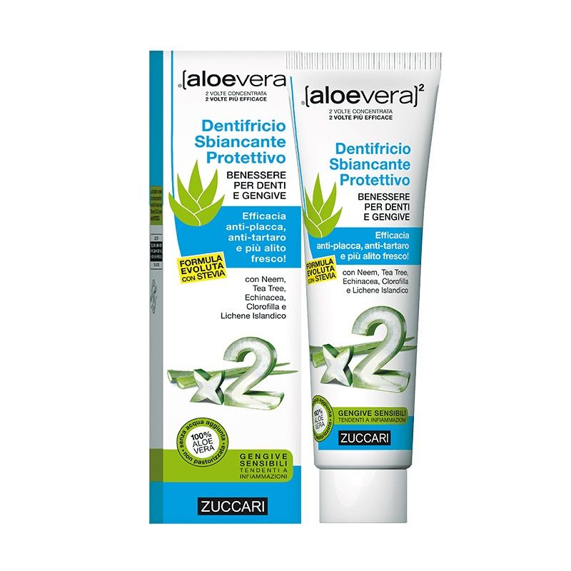 Zuccari AloeVera2 dentifricio sbiancante protettivo 100ml-1
